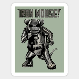 Iron Mouse - retro Sticker